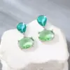 Wholesale 1 Pair Casual Elegant Glam Round Oval Owl Copper Zircon Electroplated Women's Ear Studs