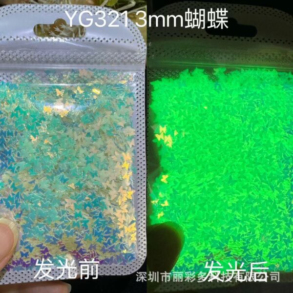 oly-d1eaa5fbb3e6ad71ab9922c24932216a Wholesale Net Red Nail Art Luminous Small Bulb Sequins 3MM Butterfly Highlight Night Luminous Nail Handmade Decorative Sequins