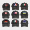 Wholesale World Cup football element fan baseball cap embroidered black baseball cap sun hat