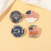 Wholesale Creative Style Independent 250 Anniversary Emblem Brooch Pin Fashionable Clothing Accessory Chest Pin