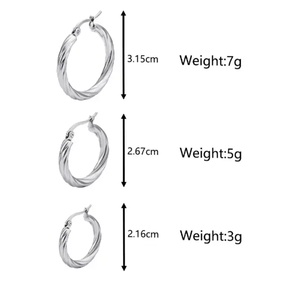 Wholesale 201 Stainless Steel Solid Color Electroplated Golden Plated Simple Style Commute Waterproof Non Tarnish Plating Earrings