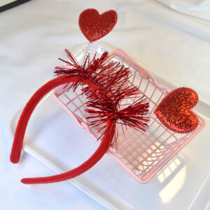 No. 2 shiny red love headband