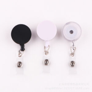 oly-d25dc22cd10038298b700b171f06ef2f Wholesale Glossy all-flat easy-pull buckle retractable buckle lanyard buckle metal back clip chest card easy-pull buckle