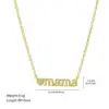 Wholesale Jewelry Simple Style Letter Copper Plating Cable Chain Pendant Necklace