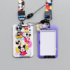 oly-d29391ba1a2b2adb932652c50b4982aa Wholesale Cartoon Animation Hard Bus Push-fit Card Sleeve Thermal Transfer Student Campus Card Polyester Lanyard Card Meal Card Mickey