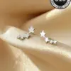 Wholesale Pentagram Electroplated Stud Earrings For Women In SUS316 Stainless Steel With 18K Real Gold PVD Coated Plating And 0.03µm Thickness