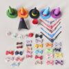 Wholesale No. 8 duck fabric accessories DIY material Wings bow magic hat saliva towel toy decorations