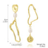 oly-d2bf79e2802b071de5271b4e08314d00 Wholesale Jewelry Gift Peach Heart Earrings Exaggerated Baroque Pearl Love Earrings Valentine's Day Earrings