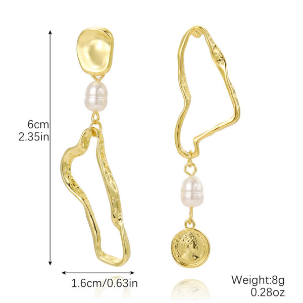 oly-d2bf79e2802b071de5271b4e08314d00 Wholesale Jewelry Gift Peach Heart Earrings Exaggerated Baroque Pearl Love Earrings Valentine's Day Earrings
