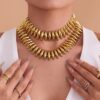 Wholesale Stainless steel 18k gold plated heavy-duty torpedo hand-assembled bracelet and necklace