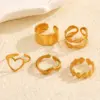 Wholesale Stainless Steel Open Ring Irregular Design Elegant Sexy Style For Women Couples Adults Universal Season Fashion Jewelry