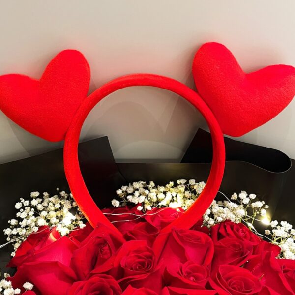 oly-d2fb02b9c7b8e2c7c23fc853bfe213fa Wholesale Valentine's Day Headwear Cute Red Love Hair Band Tanabata Bridesmaid Wedding Funny Hair Card Girl Headband Hair Accessories Women