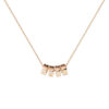 Wholesale Electroplated alloy Morse code adjustable silver necklace, choker, and pendant