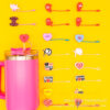 Wholesale Valentine's Day Love Silicone Straw Cap Cute Sweetheart Cartoon Straw Decorative Lid Straw Plug Straw Sleeve Straw Holder