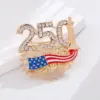 Wholesale National Flag Pin Made Of Zinc Alloy Featuring Electroplated Craftsmanship