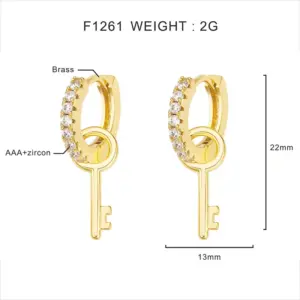 18K White Stone