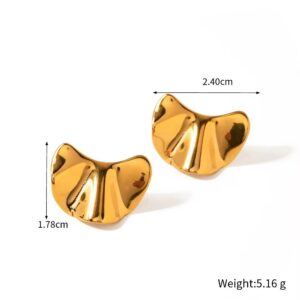 Gold folded flower