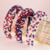 oly-d34302e9f55e50a32669523eea900f6d Wholesale Baroque Red White Blue Full Pearl Headband Women's Independence Day Headband High Hair Accessory Lolita