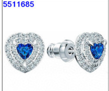 Love blue earrings