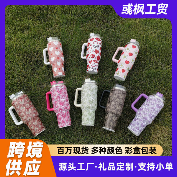 Wholesale Valentine's Day Love Cup Generation 40Oz Car Cup ice cream cup Car Cup 5D printing