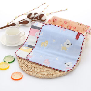 Blue Puppy / 25*25 square towel