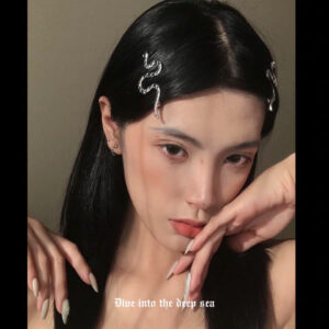 oly-d38cec1a0d7fa9d6e417d97aa7f01644 Wholesale Export Wish Supply Personalized Fashionable One-Word Hairpin Alternative Hair Accessories Snake-Shaped Hairpin for Women
