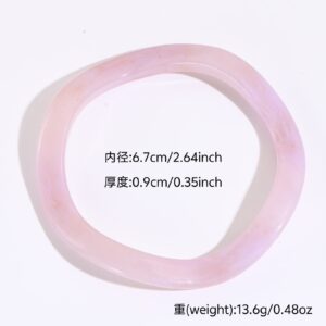 35# bracelet - purple - irregular - narrow face