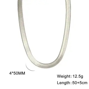 Silver / 4mm Wide / 50 5cm Long