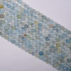 Wholesale Jewelry Natural Aquamarus Beads Round Beads DIY Bracelet Beads Jewelry Accessories Semi-finished Products