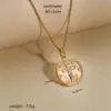 Wholesale Ion Plating (IP) 18K Gold Plated Cross 304 Stainless Steel Casual Classical Simple Style Waterproof Non Tarnish 304 Stainless Steel Pendant Necklace