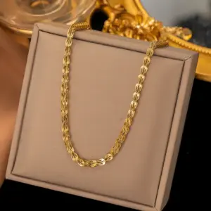 【QYH647】Phoenix Tail Chain Necklace / Gold