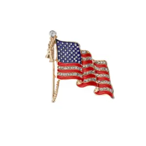 Gold Flag Brooch