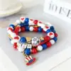 oly-d4049968e1623271d85d3685dedfe552 Wholesale Heart Shape Bracelets For Women Made Of Soft Clay With Elastic String, Perfect For Independence Day