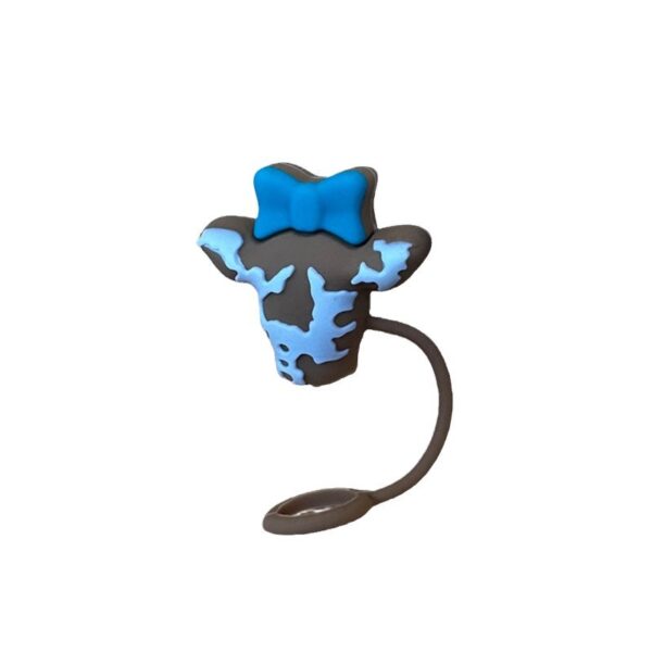 oly-d464d1fedc8a7d78750724b84451d408 Wholesale 10mm Glass Straw Dust Cover Cover Silicone Food Grade Straw Dust-proof Water Cup Leak-proof Valentine's Daya