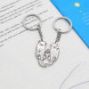 oly-d46df8bb642fdadb2c3f12e2de420f9e Wholesale handle otter pair best friend couple girlfriends metal key ring pendant key chain