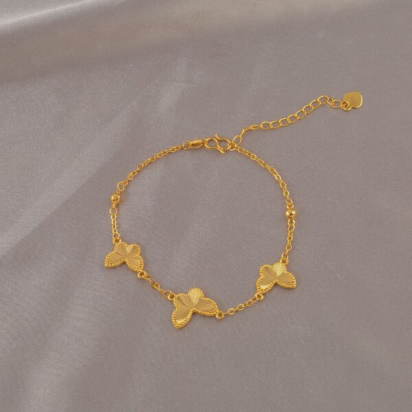 oly-d47d25f83bb015b227e9497b9bb8a700 Wholesale Gold Double-Sided Butterfly Bracelet for Women, Niche Design, Light Luxury, High-End, Versatile and Exquisite Hand Jewelry