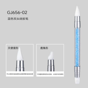 Double-ended silicone pen-blue (gj656-02)