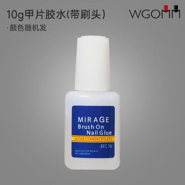 Wholesale nail art special nail glue quick-drying with brush paste fake nail piece drill nail glue glue debonding agent