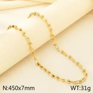 Gold Necklace KN298006-Z