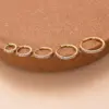 Wholesale 1 Piece 316L Stainless Steel Zircon Simple Style Classic Style Shiny Ear Cartilage Rings & Studs Round Waterproof Non Tarnish Surgical Steel 18K Gold Plated Ear Cartilage Rings & Studs