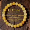 Wholesale Natural Stone Crystal Yellow Quartz Personalized Trend Bead String Unique Small Audience Rock Bracelet Crystal Bracelet