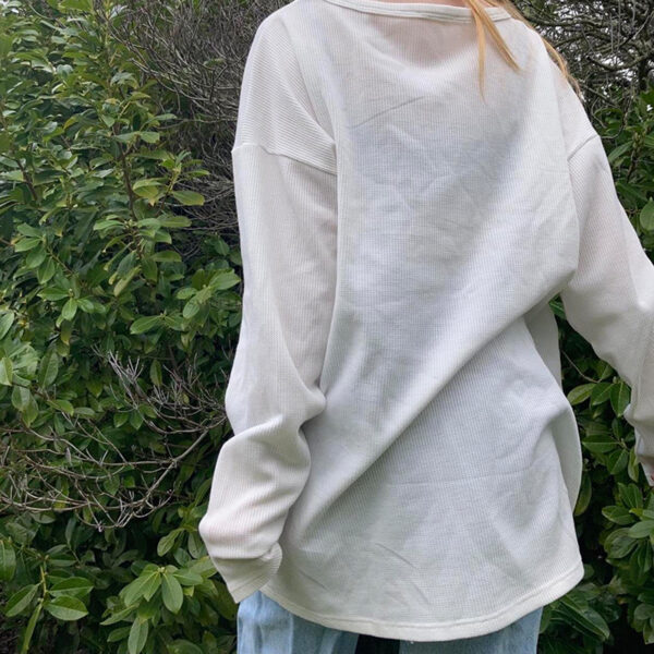 oly-d51bb207420656c840cd59797dbecc9e Wholesale Women's Long Sleeve Round Neck T-Shirt Valentine's Day Love Casual Loose Pullover Top Spring and Autumn