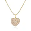 Wholesale Heart Shape Jewelry Set For Women With Zircon Inlay, 18K Real Gold Plated Copper, Water Plating And Twisted Rope Chain
