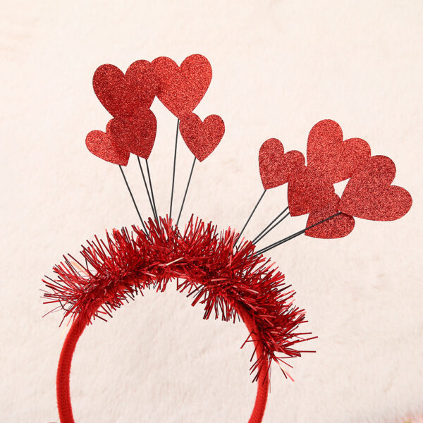 oly-d53bc26336ea8c2976dc4d41f375cf0c Wholesale Hair Hoop Valentine's Day Red Sequins Love Headband Holiday Party Decoration Headwear