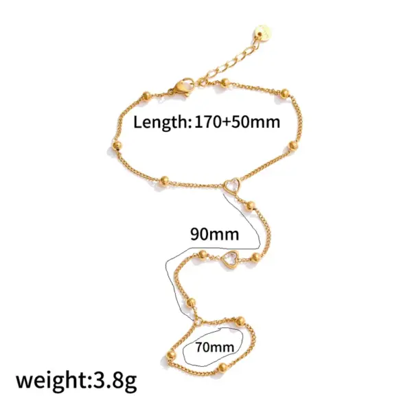 Wholesale PVD Coated Real Gold Plated 18K Gold Geometric 304 Stainless Steel IG Style Waterproof Non Tarnish 304 Stainless Steel Lobster Trigger Clasp Closure Bracelets