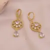 Wholesale Retro Hollow Waterdrop Earrings Luxury Sensation New Model Jewelry Gold Plated Copper Post For Women Romantic Polished Finish