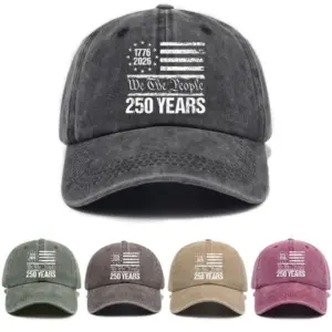 Wholesale United States Unisex Baseball Cap In Grey Cotton With Printing, Perfect For Independence Day Celebrations