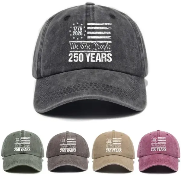 Wholesale United States Unisex Baseball Cap In Grey Cotton With Printing, Perfect For Independence Day Celebrations