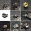 Wholesale Brass cross ring, vintage burial style, large men's ring