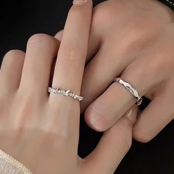 Wholesale  design butterfly  ring sweet cute exquisite all-Match ring Valentine's Day gift